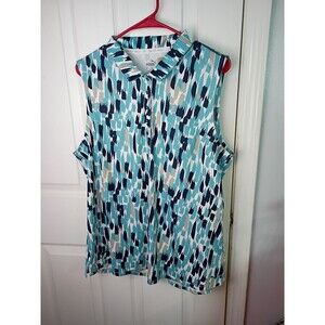 PUMA Women's XL NWT Cloudspun Three Brush Sleeveless Polo Golf Shirt Activewear